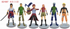 6PCS/SET Naruto Cartoon Anime PVC Figures