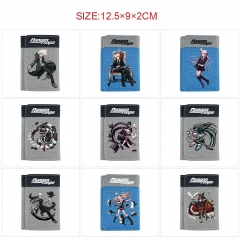 10 Styles Danganronpa: Trigger Happy Havoc Cartoon Canvas Purse Anime Short Wallet