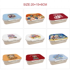 10 Styles POP MART Labubu Cartoon UV Anime Lunch Box
