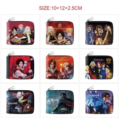 10 Styles Castlevania Cartoon Zipper Purse Anime Short Wallet