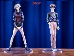 2 Styles 24CM EVA/Neon Genesis Evangelion Nagisa Kaworu Cartoon Anime PVC Figure