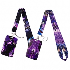 4 Styles Solo Leveling Cartoon Anime Phone Strap Lanyard Card Holder