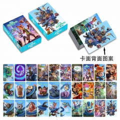 动漫周边 疯狂的动物8 双面30张LOMO卡盒装高清小卡 书签30张/套