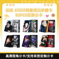 92张小卡总链ATEEZ世界巡演周边珍藏卡明星写真照片卡礼品卡LOMO