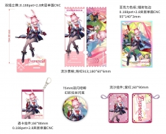 4 Styles Honkai: Star Rail Cartoon Pin Anime Acrylic Poster