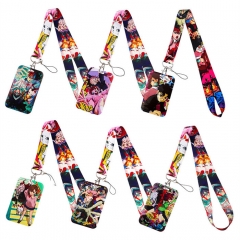 8 Styles DANDADAN Cartoon Anime Phone Strap Lanyard Card Holder