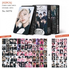 现货92张小卡STRAYKIDS新专DOIT照片卡DIVINE流浪儿童贴纸LOMO卡