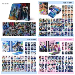 总链 60张镭射卡STRAYKIDS新专粉丝应援小卡防刮花闪卡双面LOMO卡