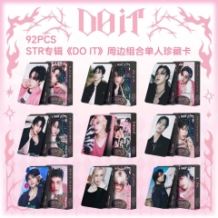 跨境92张卡STRAYKIDS新专DOIT照片卡Felix HAN I.N明星 贴纸LOMO卡