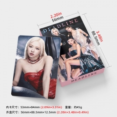 30PCS K-POP BLACKPINK Cartoon Anime Lomo Card