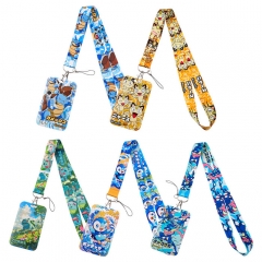 12 Styles Pokemon Cartoon Anime Phone Strap Lanyard Card Holder