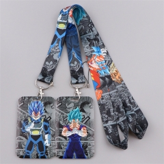 4 Styles Dragon Ball Z Cartoon Anime Phone Strap Lanyard Card Holder