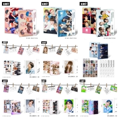 30张明星小卡BT防弹少年TWICE X1 ASTRO照片卡3R LOMO卡贺卡节庆