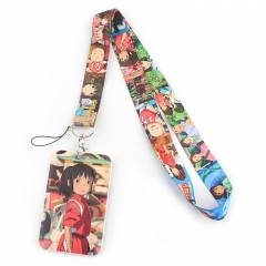 2 Styles Spirited Away Cartoon Anime Phone Strap Lanyard Card Holder