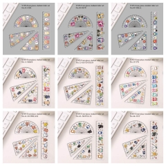 44 Styles K-POP Stray Kids Cartoon Anime Acrylic Ruler Set