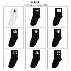 NANA 动漫印花长款中筒棉袜