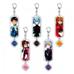 5 Styles EVA/Neon Genesis Evangelion Cartoon Pendant Anime Acrylic Keychain