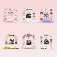 KPOP韩流立牌BT BL STR NJZ ATEEZ周边明星秋千立牌亚克力摆件DIY