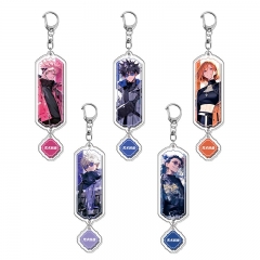 5 Styles Jujutsu Kaisen Cartoon Pendant Anime Acrylic Keychain