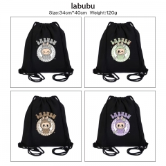 labubu 动漫周边帆布抽绳背包束口袋双肩背包篮球包收纳袋