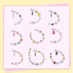 40 Styles K-POP BTS Bulletproof Boy Scouts Cartoon Anime Acrylic Keychain