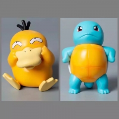 2 Styles Pokemon Psyduck Squirtle Cartoon Anime PVC Figure