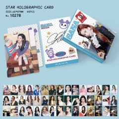 现货45张满天星小卡TWICE女团SANA闪卡湊崎紗夏星星卡照片卡LOMO