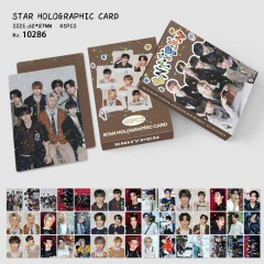 新款45张满天星卡ENHYPEN 2026SEASON' SGREETINGS闪卡明星L OMO卡