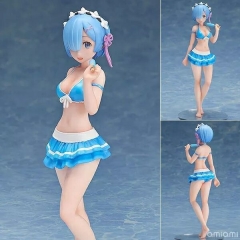15CM 从零开始的异世界生活 雷姆 泳装 1/12 冰淇淋手办模型