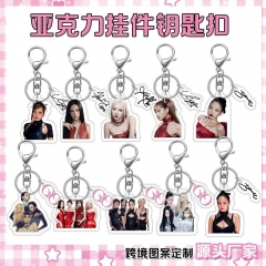 22 Styles K-POP BLACKPINK Cartoon Anime Acrylic Keychain