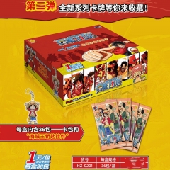 36PCS/SET One Piece Cartoon Anime Card