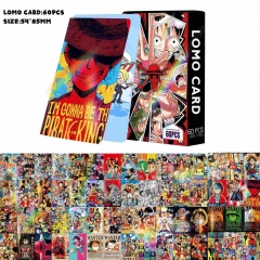 现货60张镭射闪卡 海贼双面小卡 LOMO卡 动漫周边 盒装高清照片卡
