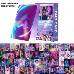 60张镭射闪卡 猎魔女团双面小卡 LOMO卡 动漫周边 照片收藏卡