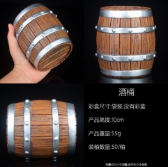 袋装）海贼王 阳台哥同款GK酒桶 百搭木桶手办动漫 10cm