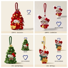 5 Styles Hello kitty Cartoon Anime Plush Toy Keychain