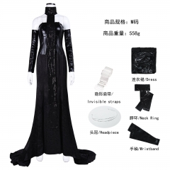 SW星球大战cos服帕德梅黑色拖地长裙角色扮演派对cosplay万圣节