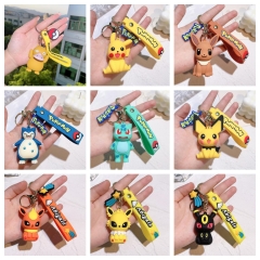 38 Styles Pokemon Cartoon Anime Figure Keychain