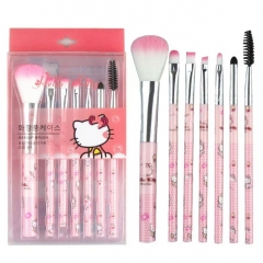 7pcs Hello kitty Cartoon Anime Makeup Brush