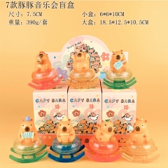 7PCS/SET 7.5cm Capybara Cartoon Mystery Blind Box Anime PVC Figure Toy