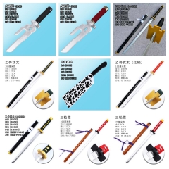 (Bamboo)  11 Styles Jujutsu Kaisen Cartoon Anime Bamboo Sword Katana