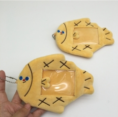 15.5CM 鲷鱼烧毛绒包包可爱卡通玩偶卡包钥匙扣挂饰