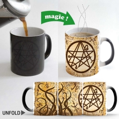 cthulhu克苏鲁-死灵之书变色马克杯加入热液感温渐变咖啡水杯礼物