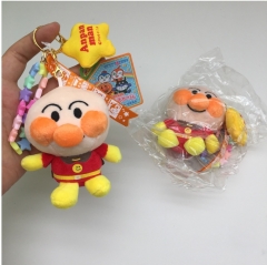11CM 面包超人毛绒玩具公仔包包钥匙扣玩偶卡通挂件