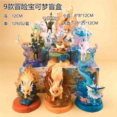 9PCS/SET 12cm Pokemon Cartoon Surprise Blind Box Anime PVC Figure Toy