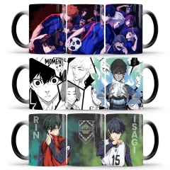 8 Styles Blue Lock Cartoon Pattern Ceramic Cup Anime Changing Color Ceramic Mug