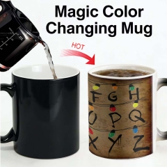 Stranger Xmas Lights Mug跨境亚马逊热销陶瓷变色马克杯奇趣礼物