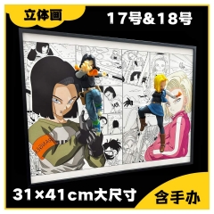 17号+18号 手办立体画3D  30.5*40.5cm