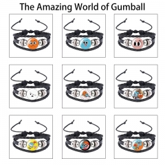 10 Styles The Amazing World of Gumball Cartoon Anime Bracelet Wristband
