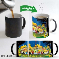 asterix克斯历险记变色马克杯热感温渐变有趣咖啡茶水陶瓷杯子