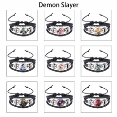 11 Styles Demon Slayer: Kimetsu no Yaiba Cartoon Anime Bracelet Wristband